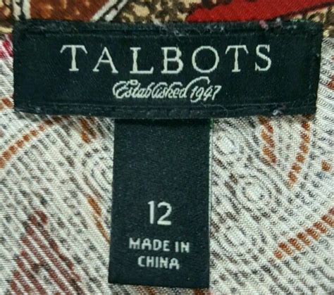 vintage talbots tags